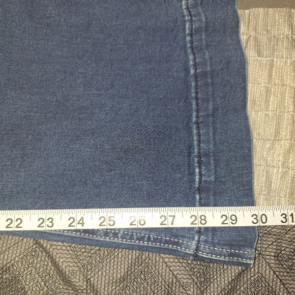 Rock & Roll Button Fly Jeans Size 26/30 Blue Denim High Rise Trouser - Picture 11 of 12